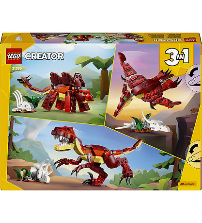 LEGO® Creator - Farlig Dinosaur 31379 - 3-i-1 - 283 Dele
