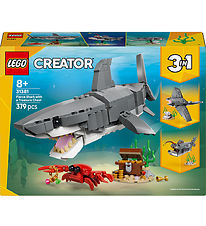 LEGO® Creator - Farlig Haj Med Skattekiste 31381 - 379 Dele