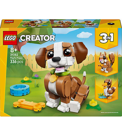 LEGO® Creator - Søde Dyr: Legesyg Hundehvalp 31382 - 3-i-1 - 336