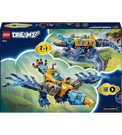 LEGO® DREAMZzz - Krokodille-ubåd 71512 - 1107 Dele