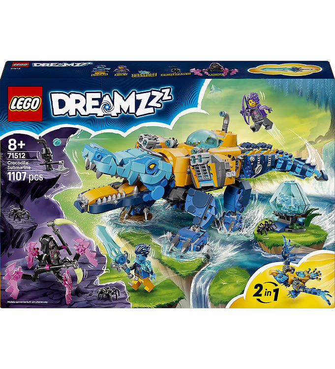 LEGO® DREAMZzz - Krokodille-ubåd 71512 - 1107 Dele