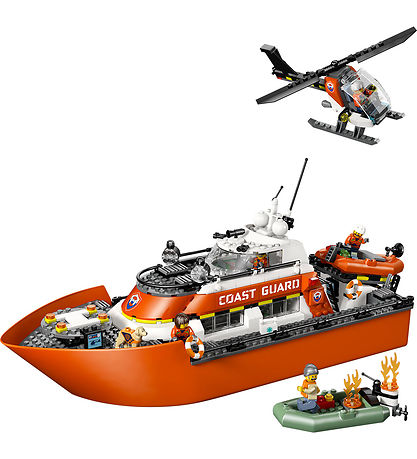 LEGO® City - Kystvagtens Redningsbåd Og Helikopter 60504 - 742 D