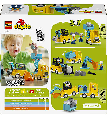 LEGO® Duplo - 3-i-1 Entreprenørmaskiner 10475 - 22 Dele