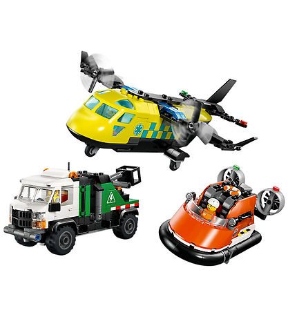 LEGO® City - Remix - Fly, Servicevogn Og Luftpudebåd 60505 - 990
