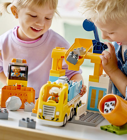 LEGO® Duplo - Byggeplads Med Køretøjer 10476 - 3-i-1 - 84 Dele