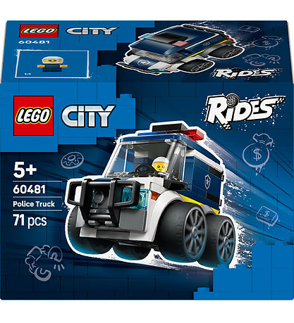 LEGO® City - Motorer Politibil 60481 - 71 Dele