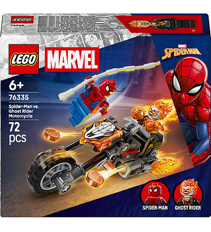 LEGO® Marvel - Spider-man Mod Ghost Rider På Motorcykel 76335 - 