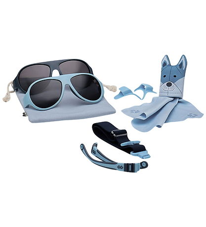 Mokki Solbriller - Click & Change - Blå