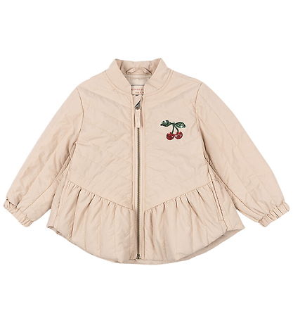 Konges Sløjd Termojakke - Juna - Smoke Gray m. Kirsebær