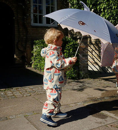 Konges Sløjd Regntøj m. Seler - PU - Rainy Palme - Ahoy