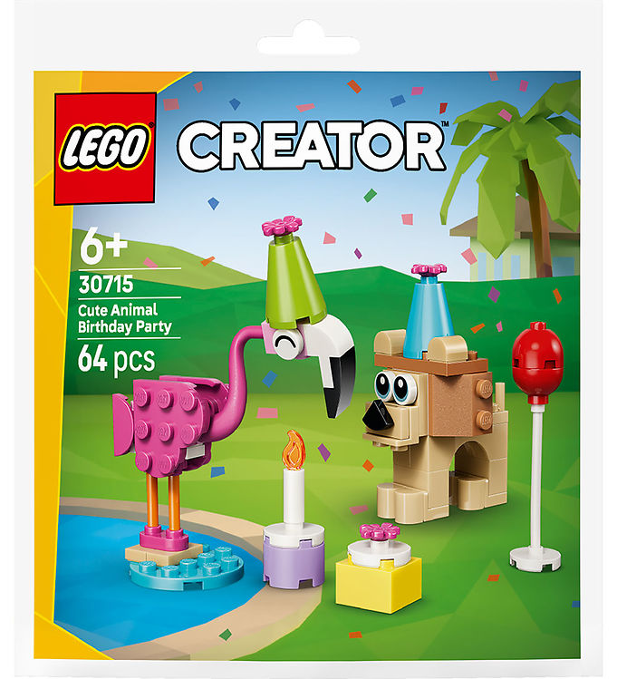 LEGO® Creator - Søde Dyr Til Fødselsdagsfest 30715 - 64 Dele