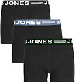 Jack & Jones Boxershorts - 3-pak - Noos - Sense - Black