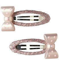 Name It Hair Clips - 2-Pack - NnmTabia - Keepsake Lilac/Bow