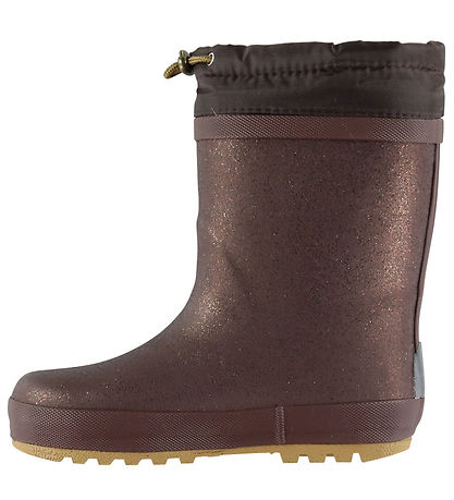 Mikk-Line Gummistøvler m. For - Glitter - French Toast