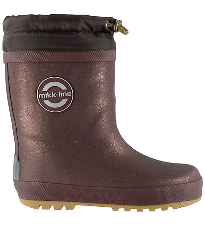 Mikk-Line Gummistøvler m. For - Glitter - French Toast