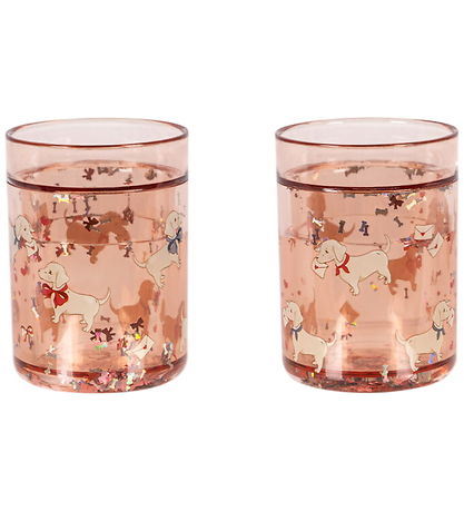 Konges Sløjd Glimmerkopper - 2-pak - Woof Letter Rose