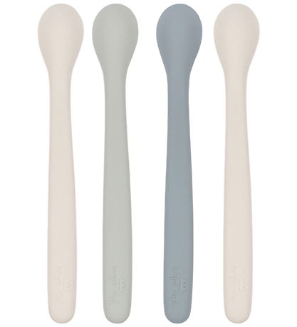 Konges Sløjd Babyskeer - 4-pak - Silikone - Onyx