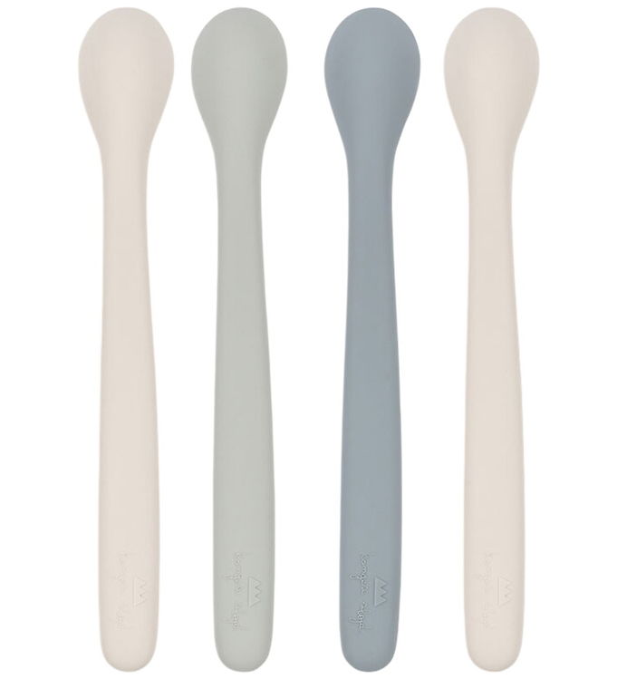 Konges Sløjd Babyskeer - 4-pak - Silikone - Onyx