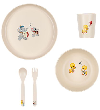 Konges Sløjd Spisesæt - 5 Dele - Music Parade