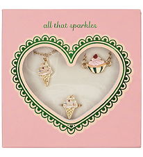 Konges Sløjd Smykkesæt - Armbånd/ Halskæde/ Ring - Gold