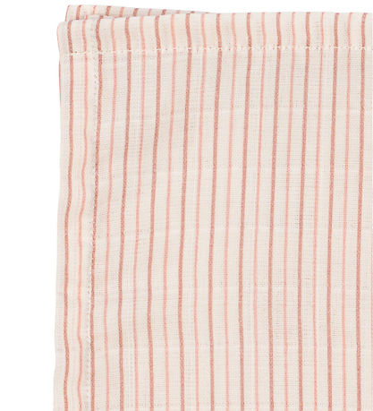 Konges Sløjd Stofbleer - 65x65 cm - 3-pak - Stripie Petite Rose