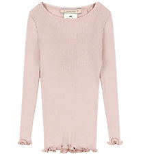 Konges Sløjd Bluse - Rib - Kara - Silke - Pale Blush