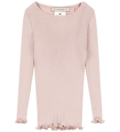 Konges Sløjd Bluse - Rib - Kara - Silke - Pale Blush