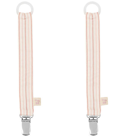 Konges Sløjd Suttesnore - 2-pak - Stripie Petite Rose