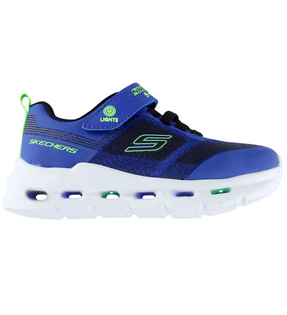 Skechers Sko m. Lys - Boys Glide-Step Lights - Blue/Black