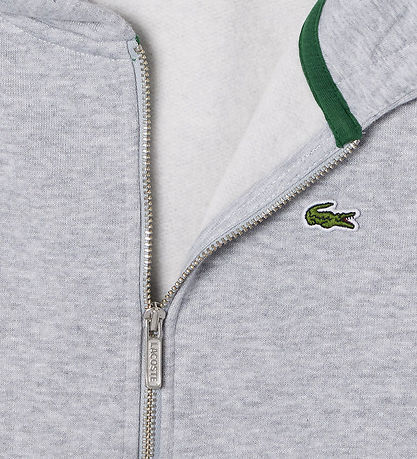 Lacoste Cardigan - LCB Core Fleece Full Zip - Argent Chine
