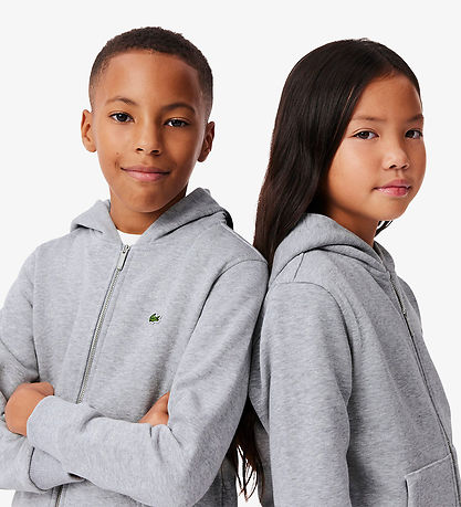 Lacoste Cardigan - LCB Core Fleece Full Zip - Argent Chine