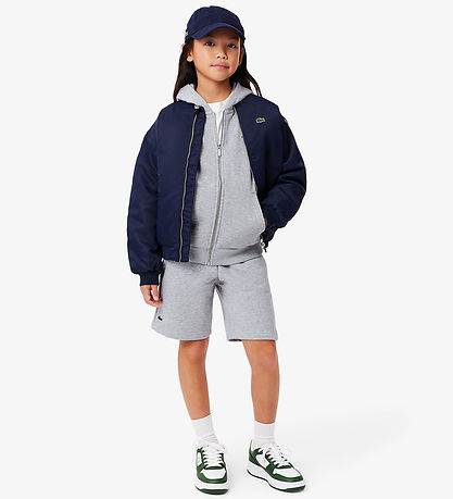 Lacoste Cardigan - LCB Core Fleece Full Zip - Argent Chine