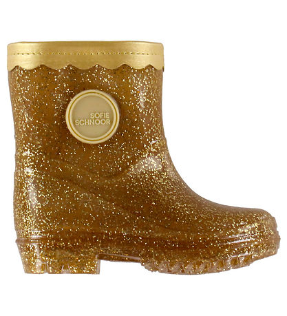 Sofie Schnoor Rubber Boots - Champagne w. Glitter