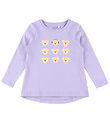 Name It Blouse - NmfViolet - Lavender Gray/3 Teddy Bears
