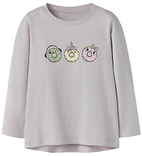 Name It Blouse - NmfViolet - Lilac Marble/Donuts