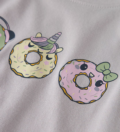 Name it Bluse - NmfViolet - Lilac Marble/Donuts