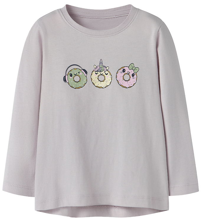 Name it Bluse - NmfViolet - Lilac Marble/Donuts