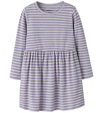 Name It Robe - NmfVemma - Lavender Gris/Lilac Marble Stripe