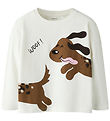Name it Bluse - NmfVelda - Cloud Dancer/Happy Dog
