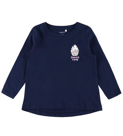 Name it Bluse - NmfViolet - Navy Blazer/Snack Time