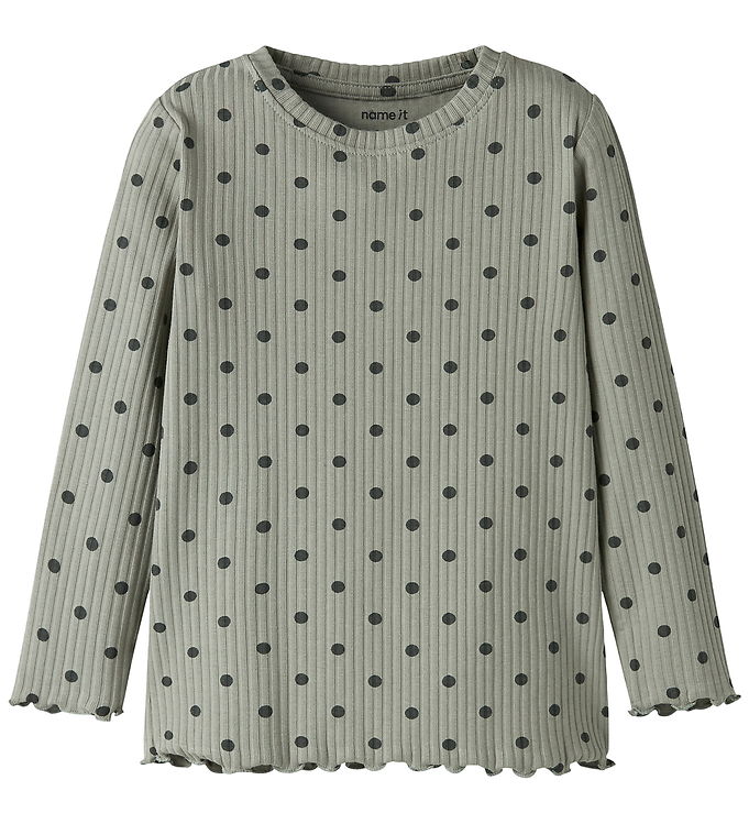 Name It Bluse - Rib - NmfVemma - Shadow/Urban Chic Dot