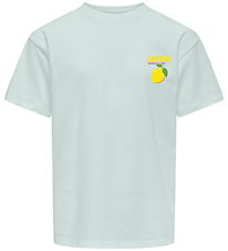 Kids Only T-shirt - KogCarina - Loose - Wan Blue/Dolce Vita