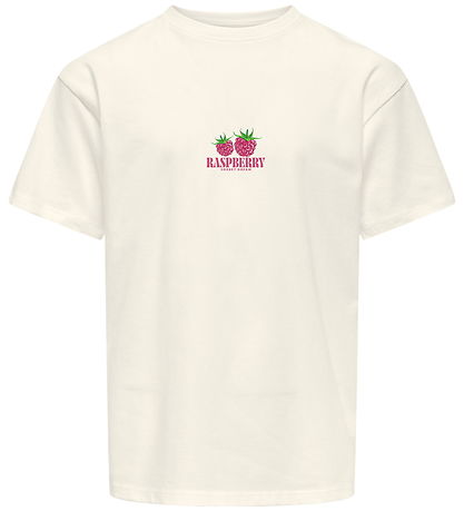 Kids Only T-shirt - KogCarina - Loose - Cloud Dancer/Raspberry