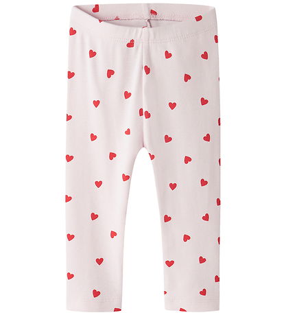 Name It Leggings - NbfBheart - Cradle Pink