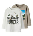 Name It Bluse - 2-pak - NmmVoto - Vintage Khaki/Cloud Dancer