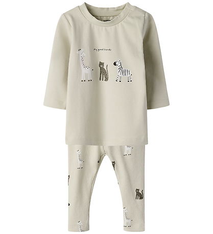 Name It Sæt - Bluse/Bukser - NbnTutty - Summer Sand