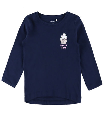 Name It Bluse - 2-pak - NmfViolet - Loose - Navy Blazer/Lilac Ma