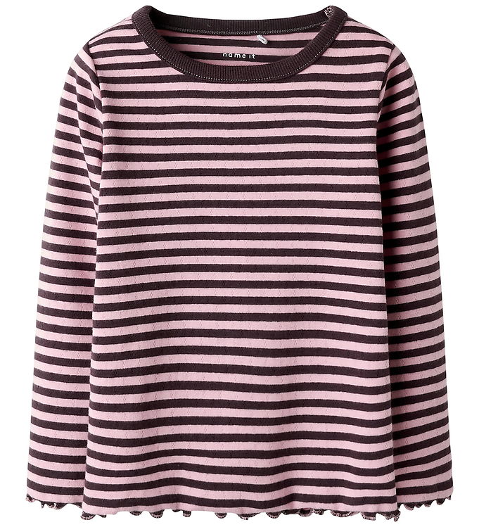 Name It Bluse - Hulmønster - NmfBensa - Slim - Blackberry Wine