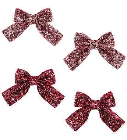 Konges Sløjd Hårspænder - 4-pak - Glitter - Pink Mix