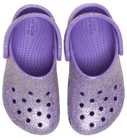 Crocs Sandaler - Classic Fantasy Glitter Clog T - Lilla